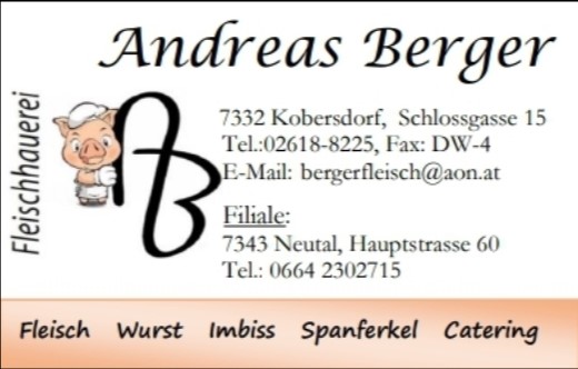 Berger Andreas - Fleischhauerei