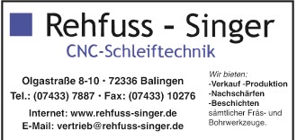 Rehfuss-Singer CNC-Schleiftechnik