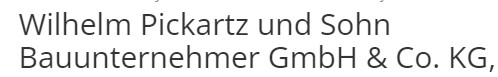 Wilhelm Pickartz & Sohn Bauu. GmbH & Co. KG