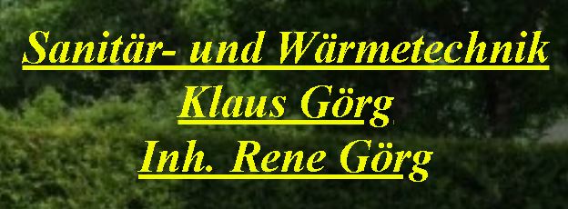 Sanitär- und Wärmetechnik Klaus Görg 