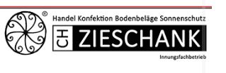 CH ZIESCHANK – Handel Konfektion Bodenbeläge Sonnenschutz
