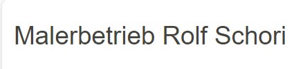 Malerbetrieb Rolf Schori