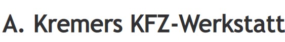 A. Kremers KFZ-Werkstatt