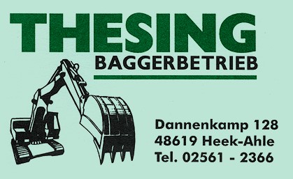 Thesing Baggerbetrieb