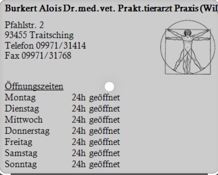 Dr.med.vet. Alois Burkert Tierarzt